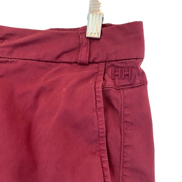 Helly Hansen Shorts Club Chino Women's 53047 Burgandy Maroon Soft Size 30 - Picture 3 of 10